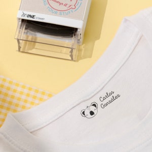 NAME STAMP for clothing | CLOTHING Stamp | Custom Name Stamp | Fabric Stamp | Clothing markers | Textile Stamp | Daycare Stamp | Name Stamp image 4