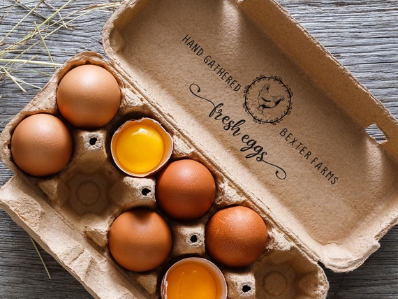 Egg CARTON STAMP, Egg Cartons, Egg Carton, Chicken Egg Stamp