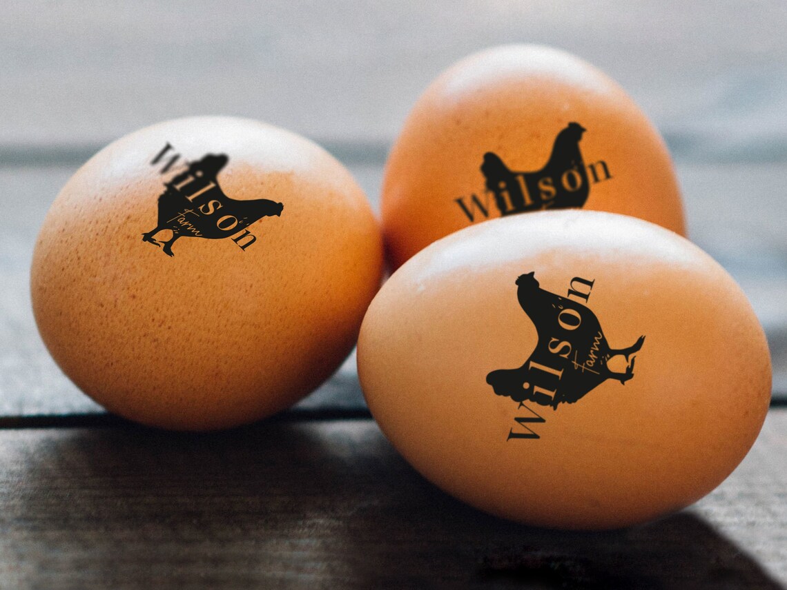 EGG STAMP Chicken EGG Stamp Egg Stamps Custom Egg Stamp Etsy