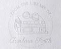 Custom BOOK EMBOSSER STAMP | Personalized Library Stamp | Choose from 12 Designs | Embosser, Wood, Self Inking | Ideal Gift for Book Lovers product logo