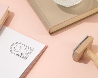 GBVllexuii Sello Personalizado De Libro En Relieve Personalizado, Sello De Biblioteca, Sello De Texto, Logotipo, Tarjetas De Visita, Cuaderno De Papel, 4 Colores Disponibles
