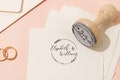WEDDING STAMPS | CUSTOM Wedding Stamp  | Personalized Wedding Stamp | Initial Stamp | Stationery Stamp | Thank You Stamp | Monogram Stamps product logo