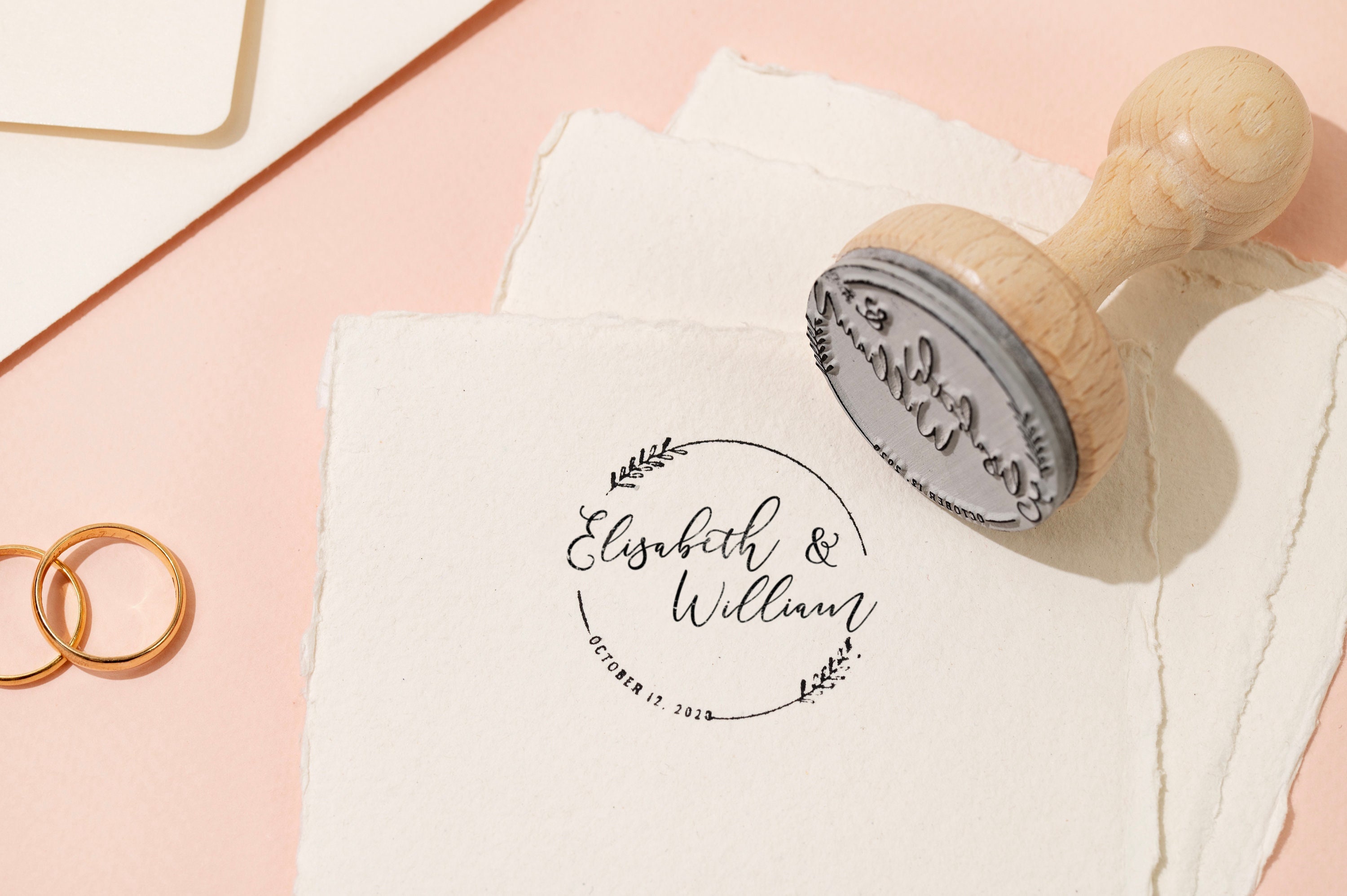 Custom Name Stamp Custom Rubber Stamp 21st Birthday Gift Name Custom Stamp  Custom Logo Design Stamp Pretty  Packaging Elegance 