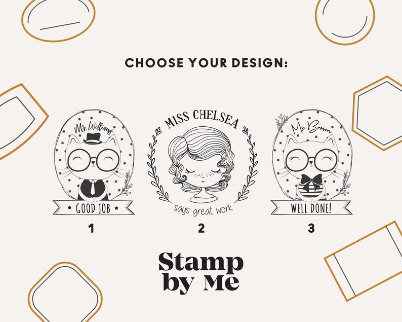 PERSONALIZED TEACHER STAMP Beautiful Wood Mounted Teacher Etsy