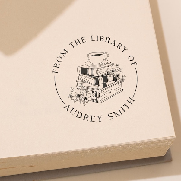 Sello Libreria, Sello Coleccion Libros, Sello Libreria Regalo, Sello Regalo, Sello Amante Libros, Sello Libro, Sello Libros, Sellar Libro