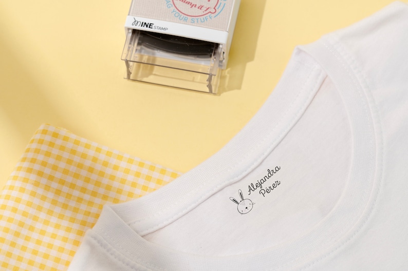 NAME STAMP for clothing | CLOTHING Stamp | Custom Name Stamp | Fabric Stamp | Clothing markers | Textile Stamp | Daycare Stamp | Name Stamp image 7