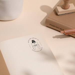 Our wood stamp for books