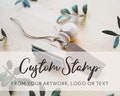 RUBBER STAMP, Logo Stamp, Custom Logo Stamp, Business Stamp, Branding Stamp, Etsy Shop Stamp, Business Card Stamp, Custom Rubber Stamp product logo