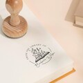 BOOK STAMP | Custom library Stamp | Embosser Stamp | From the Library of Stamp | Book Lover | Personalized Stamp | Book EMBOSSER