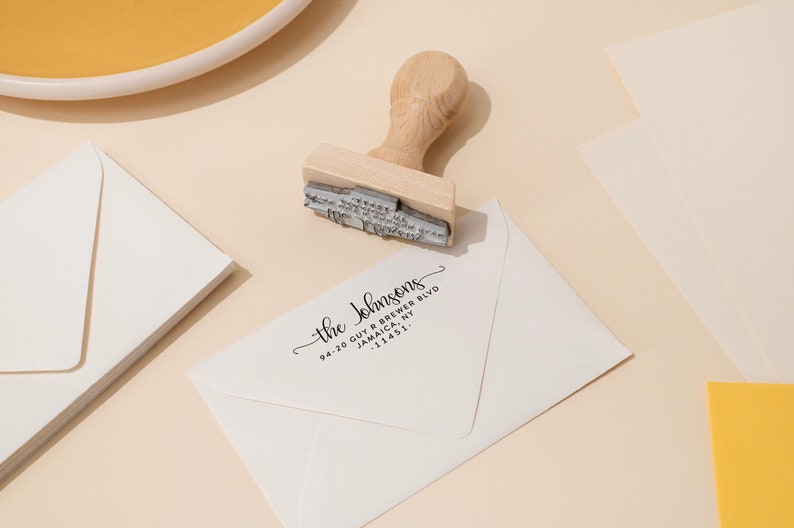 Custom Wood Handle Address Stamp