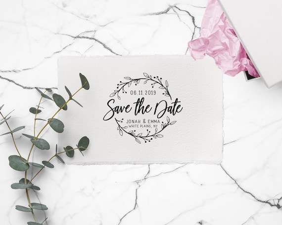 SAVE THE DATE Stamp, Custom Save The Date Stamp, Wedding Stamp, Wedding Date Stamp, Save the Date Cards, Custom Save The Date