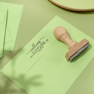 CACHET D'ADRESSE MODERNE, Tampon d'adresse personnalisé, Tampon d'adresse auto-encreur, Tampon d'adresse de mariage, Tampon d'adresse personnalisé, Tampons d'adresse image 6