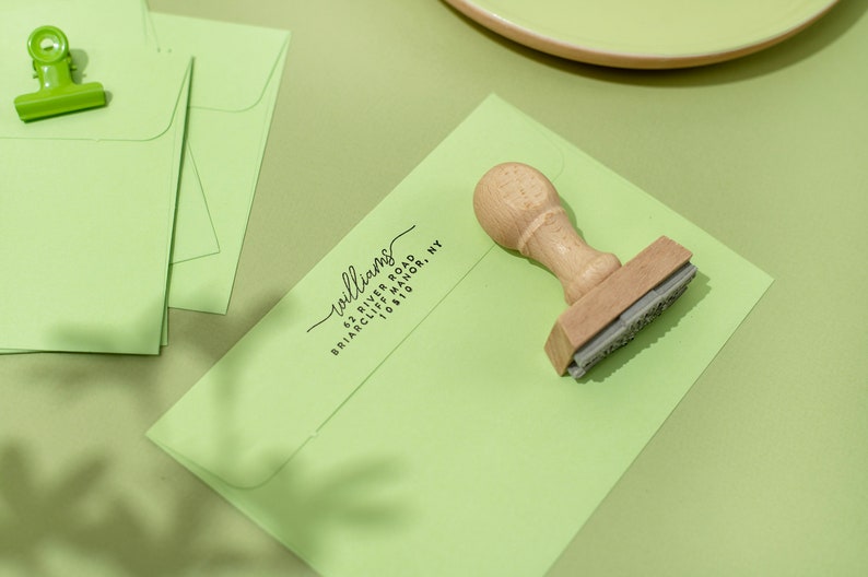 CACHET D'ADRESSE MODERNE, Tampon d'adresse personnalisé, Tampon d'adresse auto-encreur, Tampon d'adresse de mariage, Tampon d'adresse personnalisé, Tampons d'adresse image 6