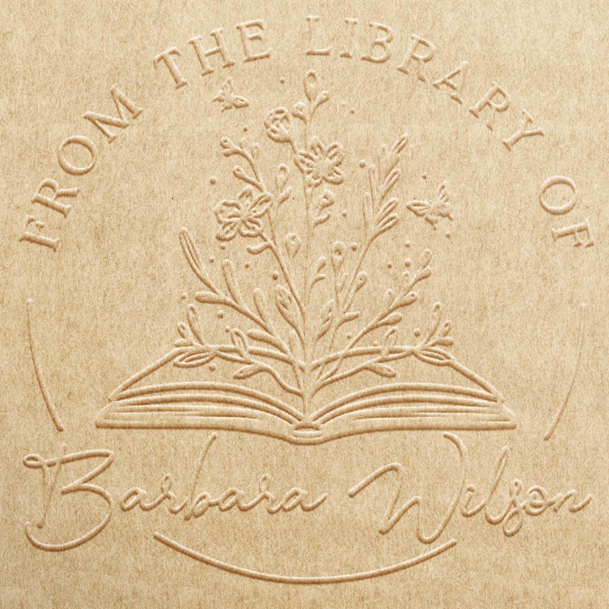 Custom BOOK EMBOSSER STAMP | Personalized Library Stamp | Choose from 5 Designs | Embosser, Wood or Self Inking | Ideal Gift for Book Lovers