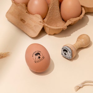 EGG STAMP, Chicken EGG Stamp, Egg Stamps, Custom Egg Stamp, Egg Labels, Mini Egg Stamp, Farm Stamp, Eggs Stamp, Fresh Egg Stamp image 10