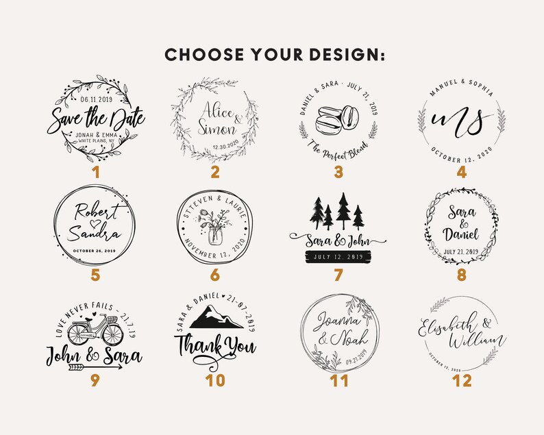 SAVE THE DATE Stamp Custom Save The Date Stamp Wedding Etsy