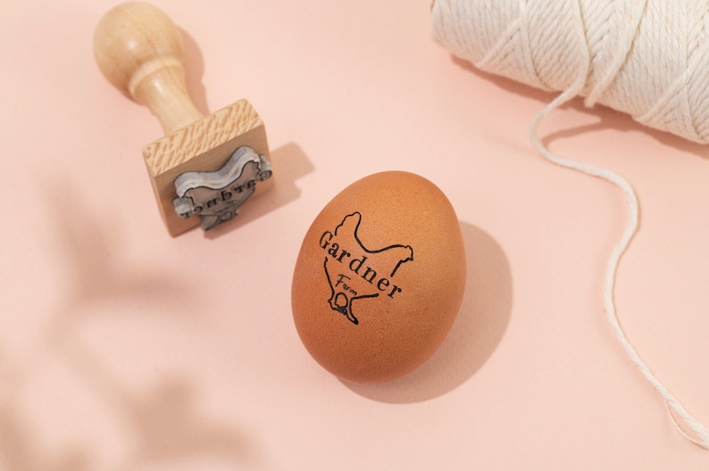 EGG STAMP, Chicken EGG Stamp, Egg Stamps, Custom Egg Stamp, Egg Labels, Mini Egg Stamp, Farm Stamp, Eggs Stamp, Fresh Egg Stamp image 4