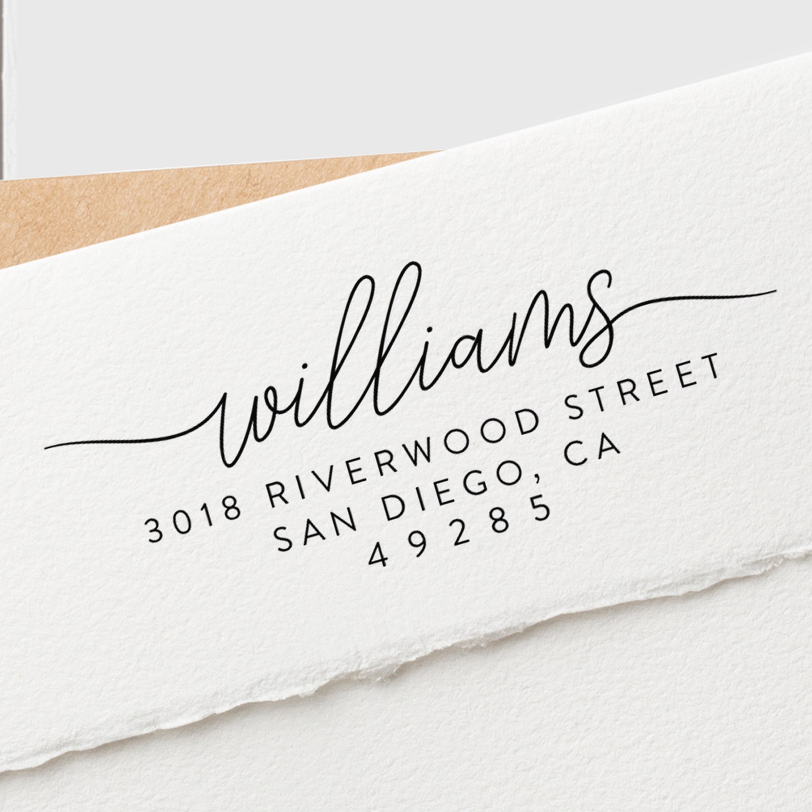 RETURN ADDRESS STAMP Self Inking | Top Quality Self-Inking Stamper | Custom Stamp | Personalized Address Stamp - Self-Inking Stamp, Design 1
