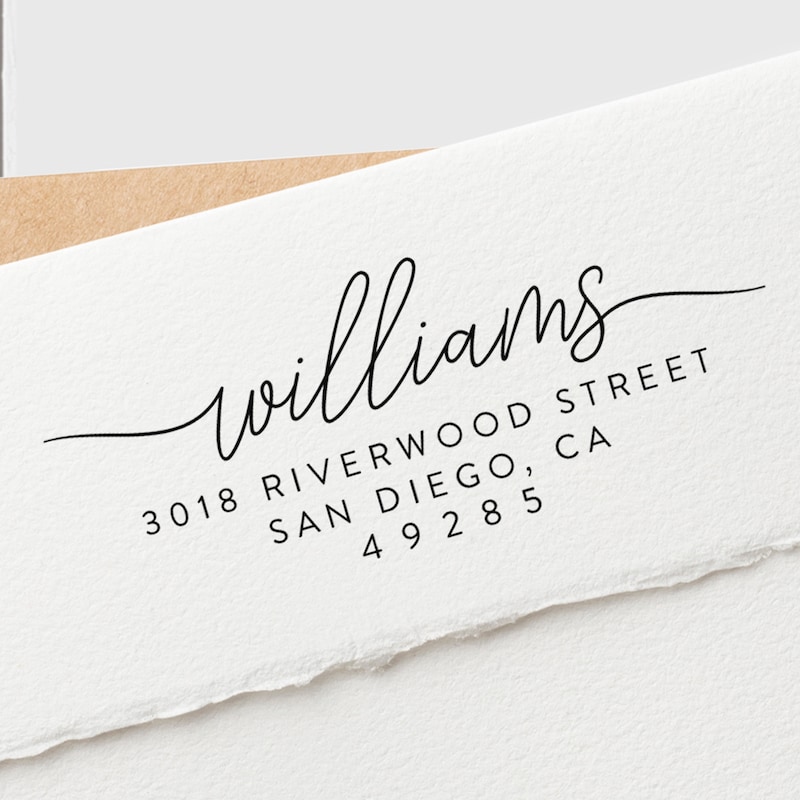 Personalized Self Inking Address Stamps Etsy