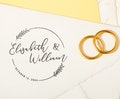 Modern Wedding Stamp, Custom Wedding Stamp, Personalized Wedding Stamp, Rubber Wedding Stamp, Diy Wedding, Wedding Card, Wedding Invitation product logo