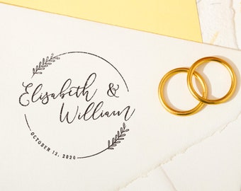 Moderne bruiloftstempel, aangepaste bruiloftsstempel, gepersonaliseerde bruiloftsstempel, rubberen bruiloftsstempel, doe-het-zelf bruiloft, trouwkaart, huwelijksuitnodiging