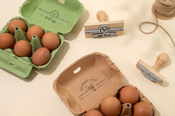 Egg Carton Stamp Egg Date Stamp Egg Carton Label Egg Stamp Egg Cartons  Chickens Chicken Lover Gift Idea Fresh Eggs 