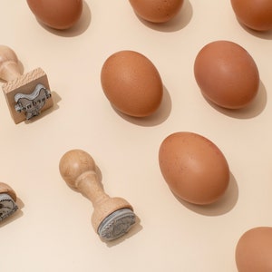 EIERSTEMPEL, Hühnereistempel, Eierstempel, individueller Eierstempel, Eieretiketten, Mini-Eierstempel, Bauernhof-Stempel, Eierstempel, Frischei-Stempel Bild 9
