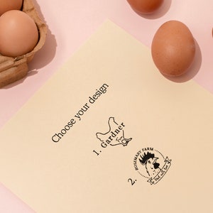 You can choose one of our 2 exclusive designs, they are specifically designed to work perfectly on eggs.