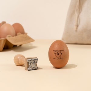 EGG STAMP, Chicken EGG Stamp, Egg Stamps, Custom Egg Stamp, Egg Labels, Mini Egg Stamp, Farm Stamp, Eggs Stamp, Fresh Egg Stamp image 8