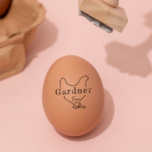 Our Egg Stamps are specifically designed to work perfectly on eggs.