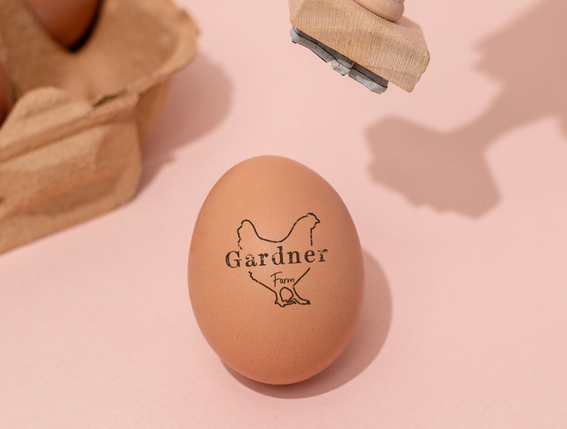 Our Egg Stamps are specifically designed to work perfectly on eggs.