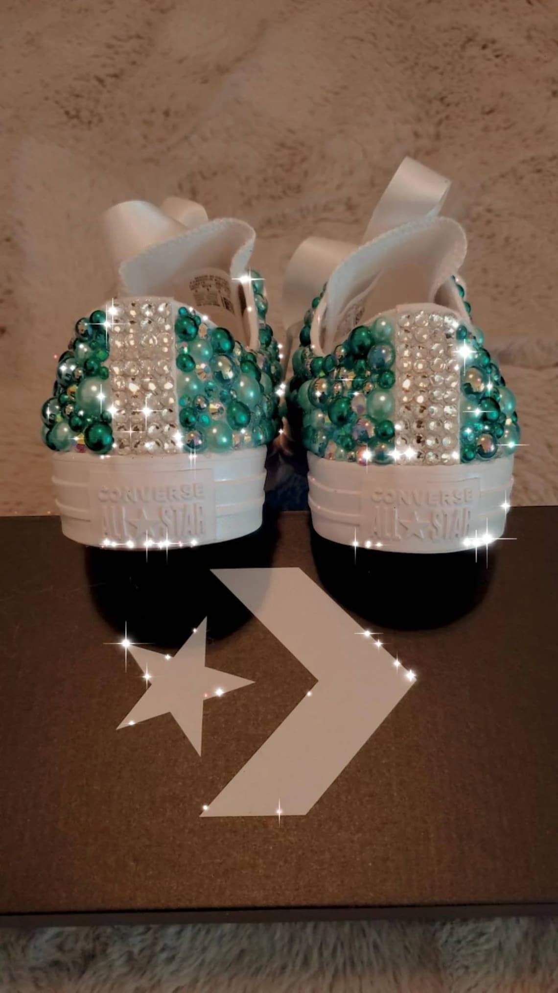 Baskets Mode Femme JUST BE... - Taille US 10 - Couleur Turquoise/bleu - Occasion - Fashion Sneakers