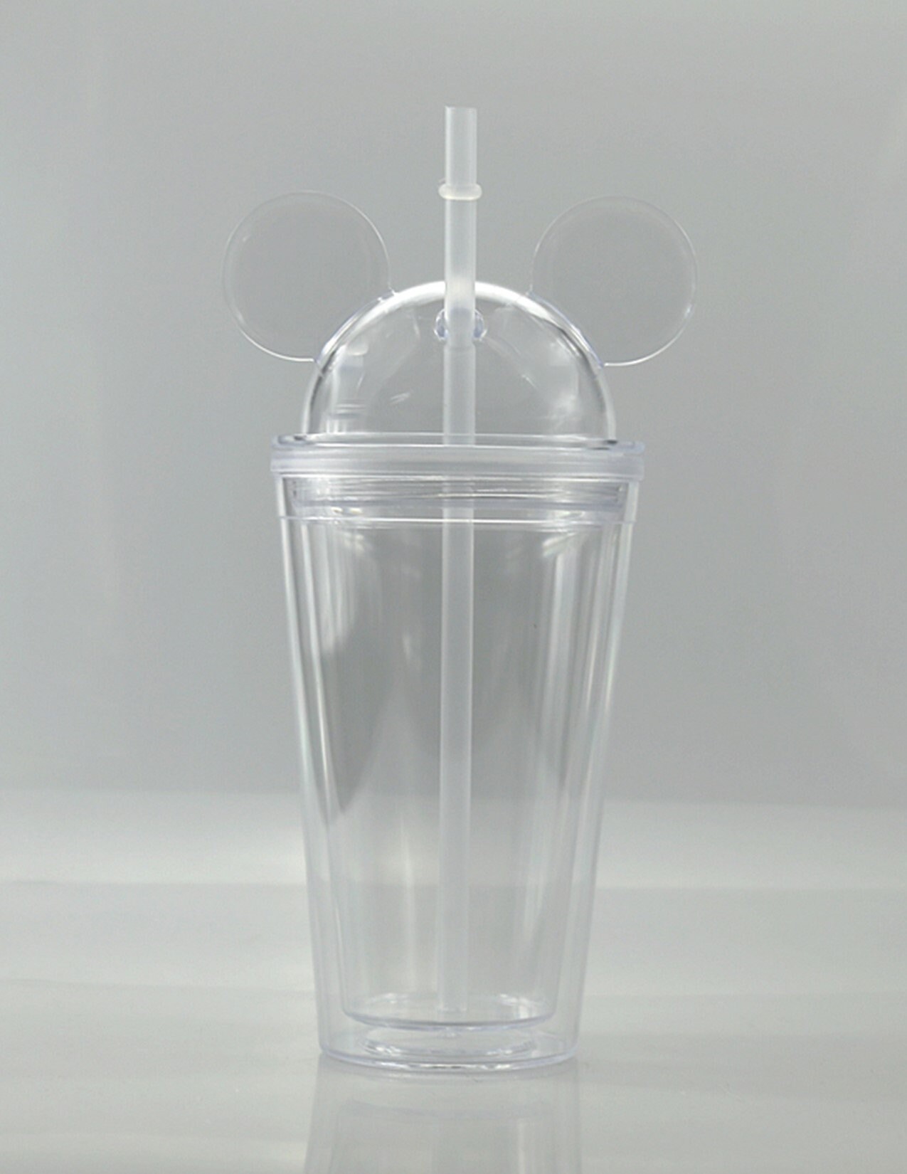Clear Mouse Ears with Dome Lid - Tumbler 16oz