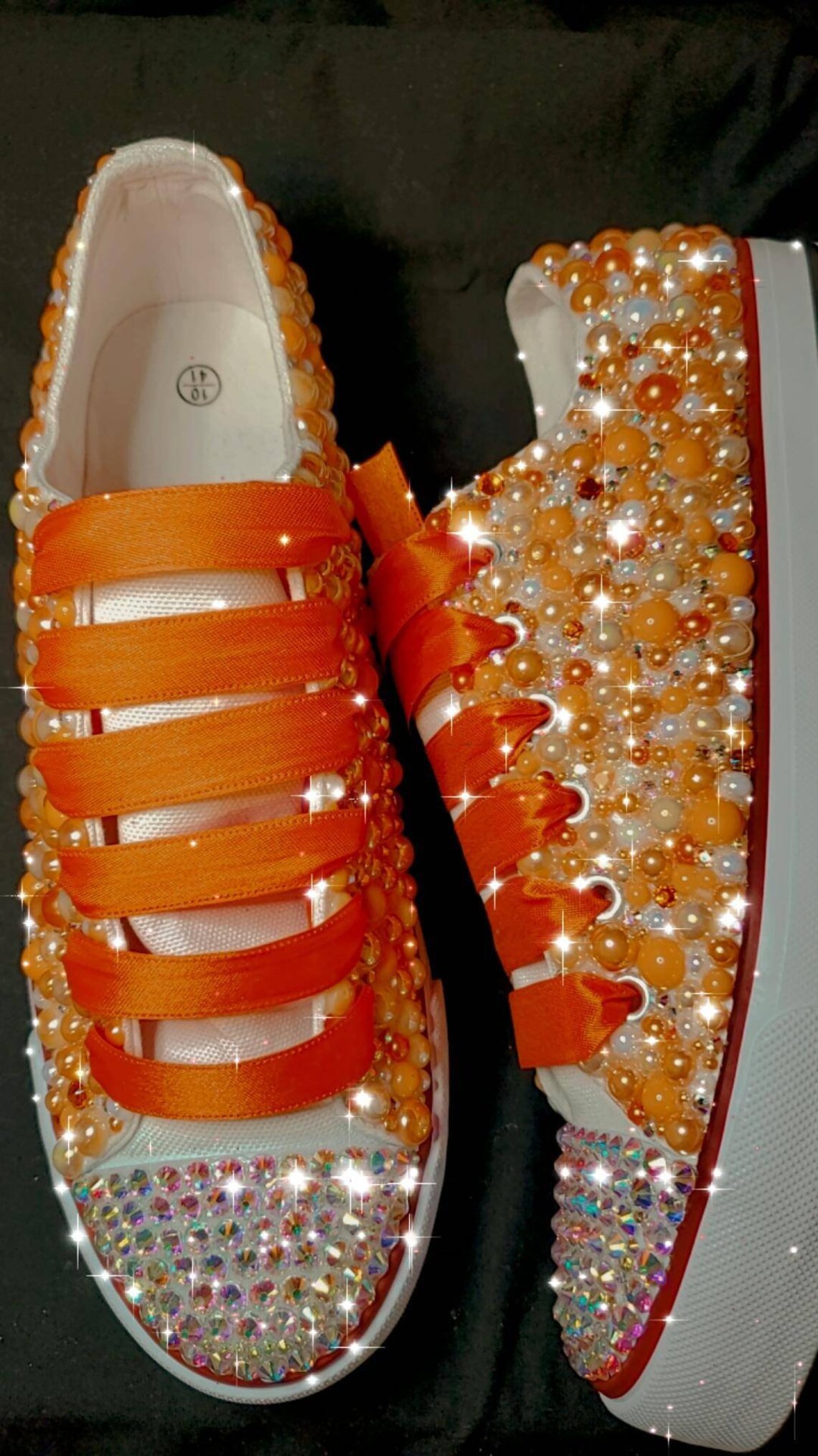 mens orange tennis shoes