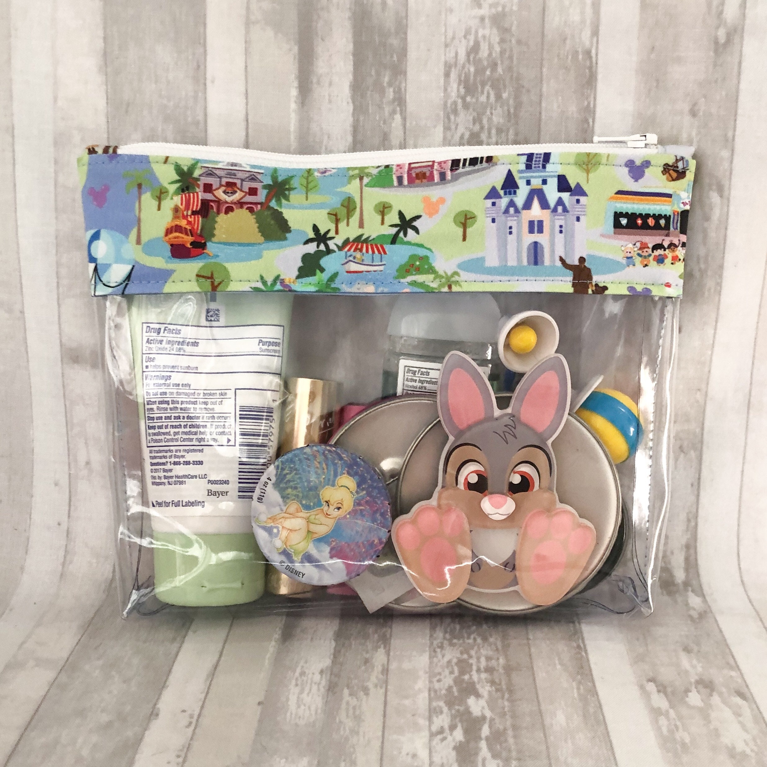 Park Essentials Bag Park Map Clear Travel Bag Disney Etsy
