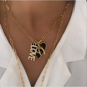 BAR Pendant/charms AT CHARMS gold-plated customization necklace or bracelet
