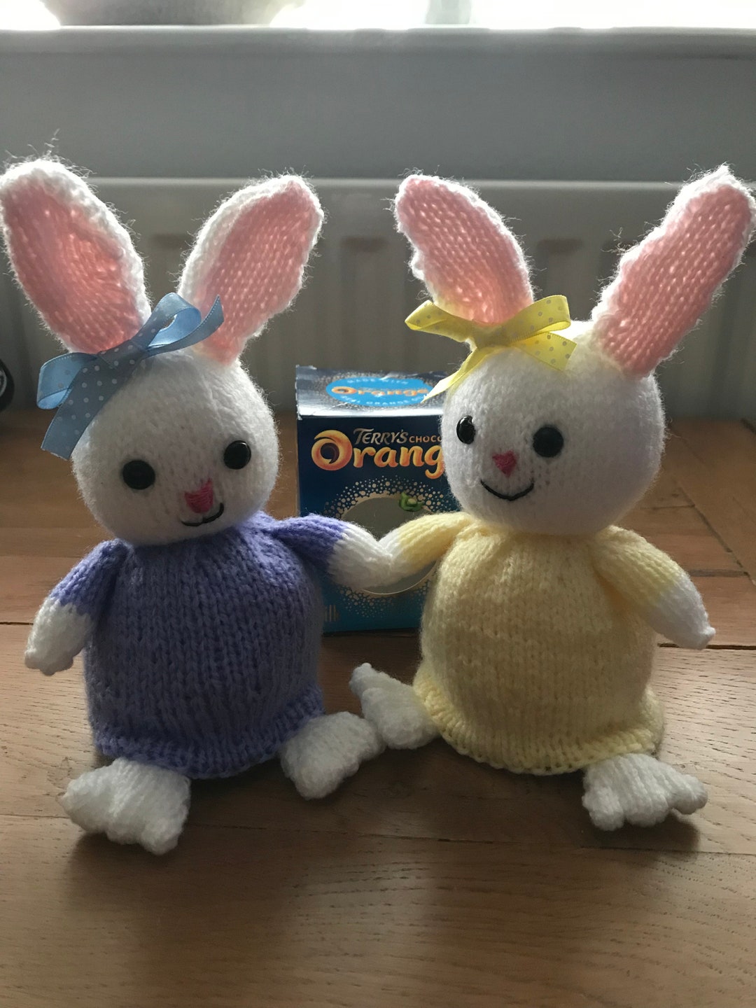 Hand Knitted Easter Bunny Chocolate Orange/bath Bomb Cover Etsy