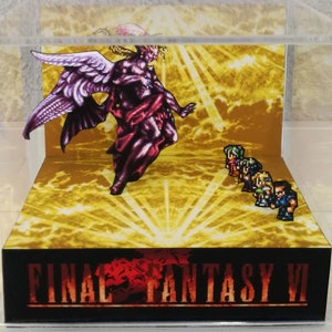 Diorama del cubo Kefka de Final Fantasy VI