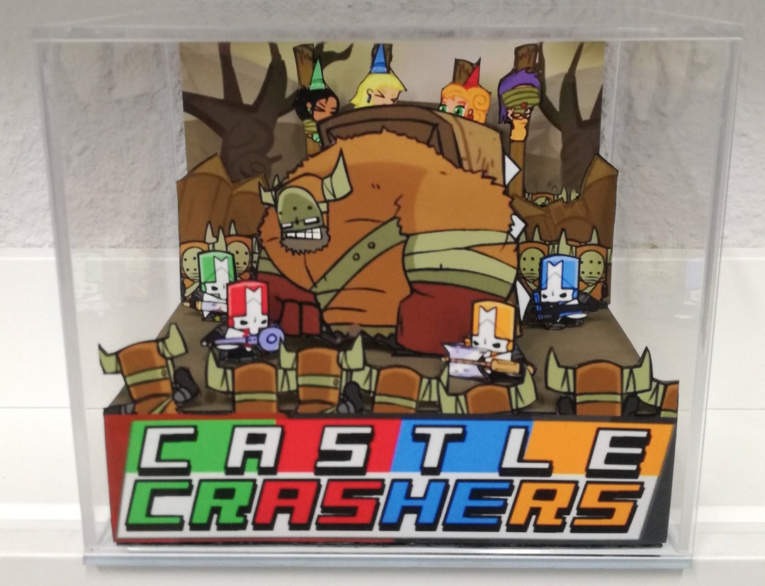 Diorama Del Cubo De Castle Crashers - Etsy