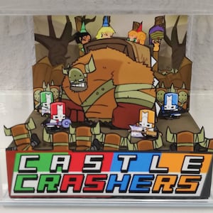 Diorama del cubo de Castle Crashers