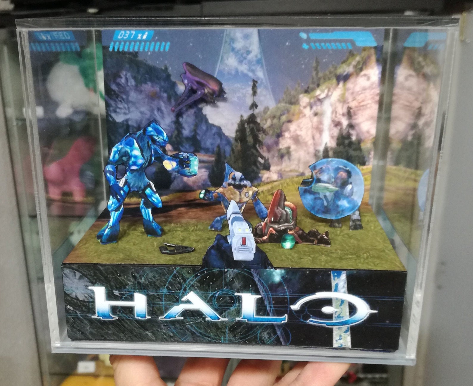 Halo Cube Diorama Etsy