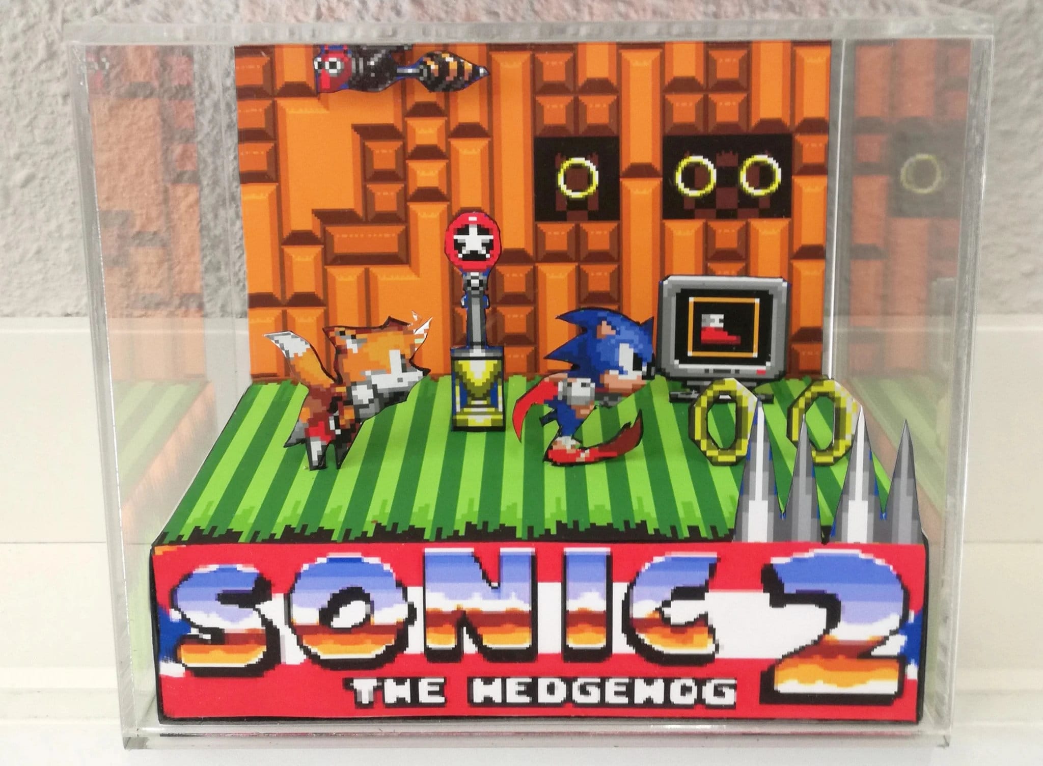 Sonic the Hedgehog 3 Diorama Cube: Super Sonic Video Game 