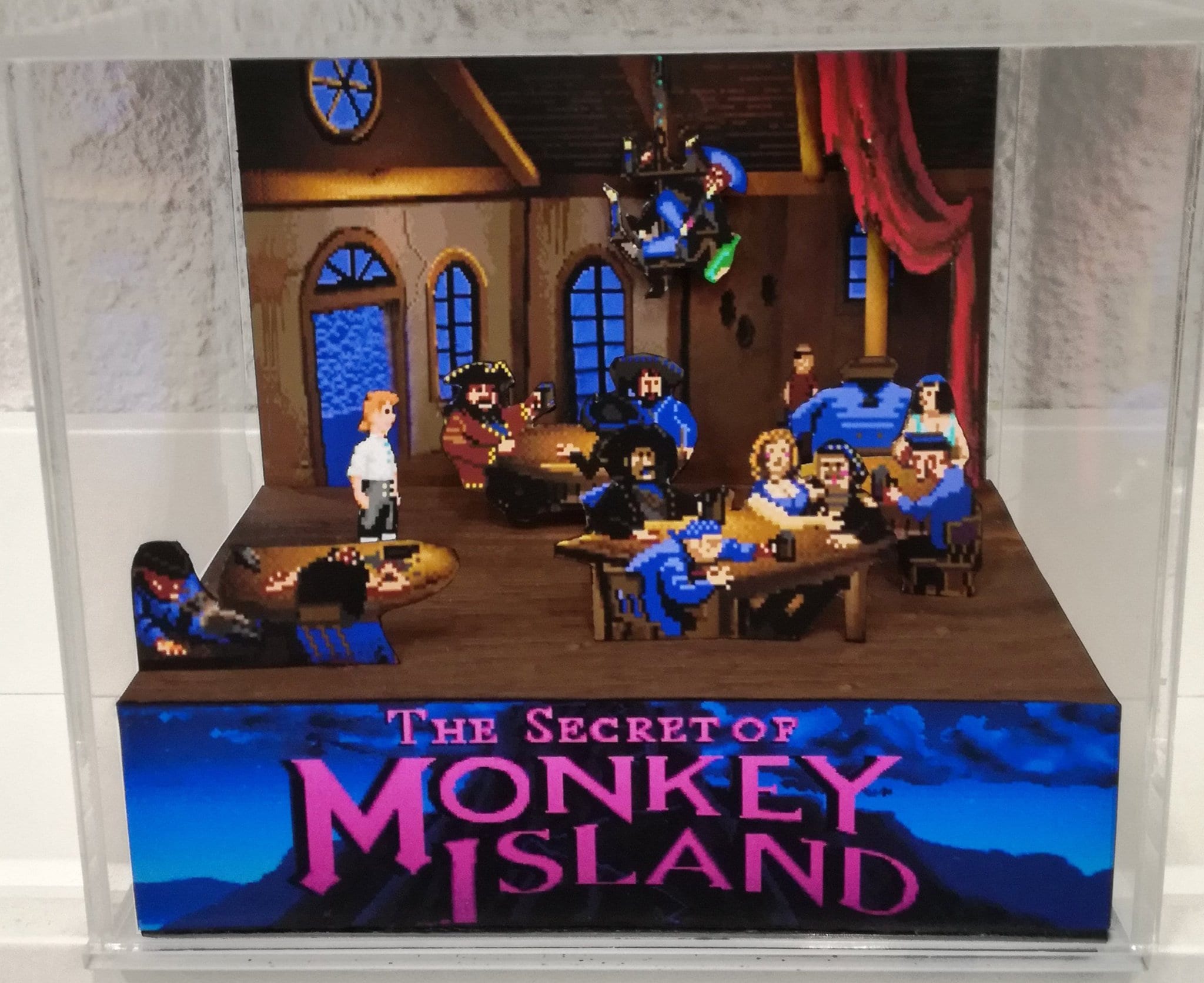 Monkey Island Scumm Bar Cube Diorama Etsy UK