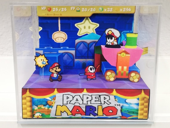 Paper Mario 64 Cubo Diorama 