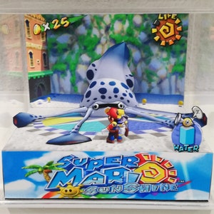 Diorama del cubo de Super Mario Sunshine