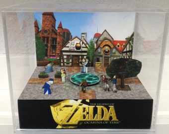 Zelda Ocarina of Time Market Cube Diorama