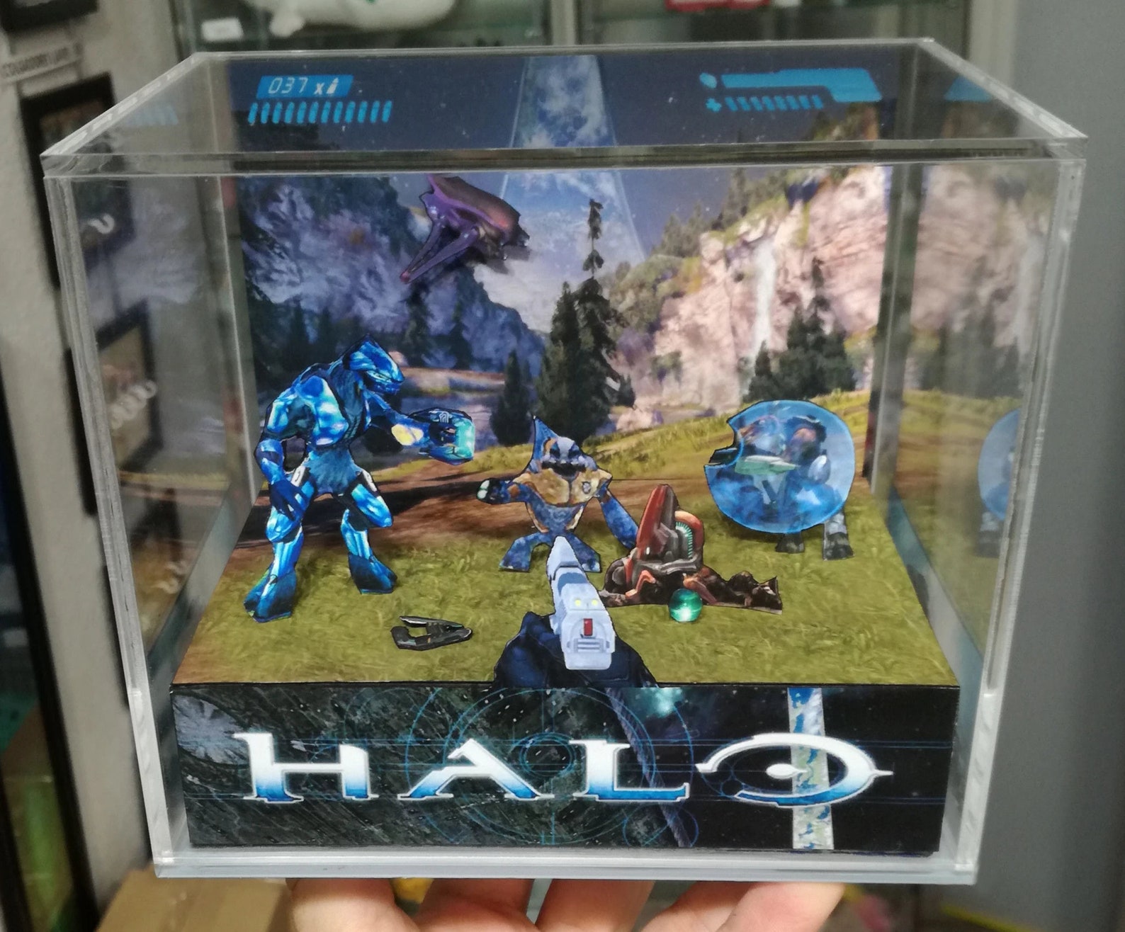 Halo Cube Diorama Etsy