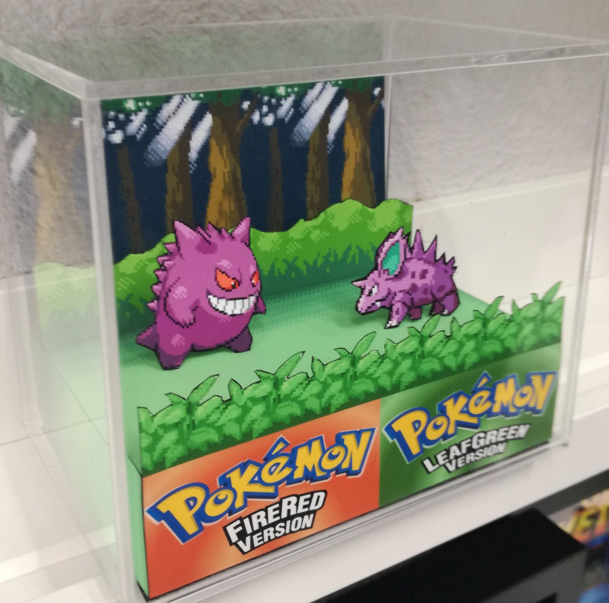 Pokemon Firered - GeekRama diorama em cubo