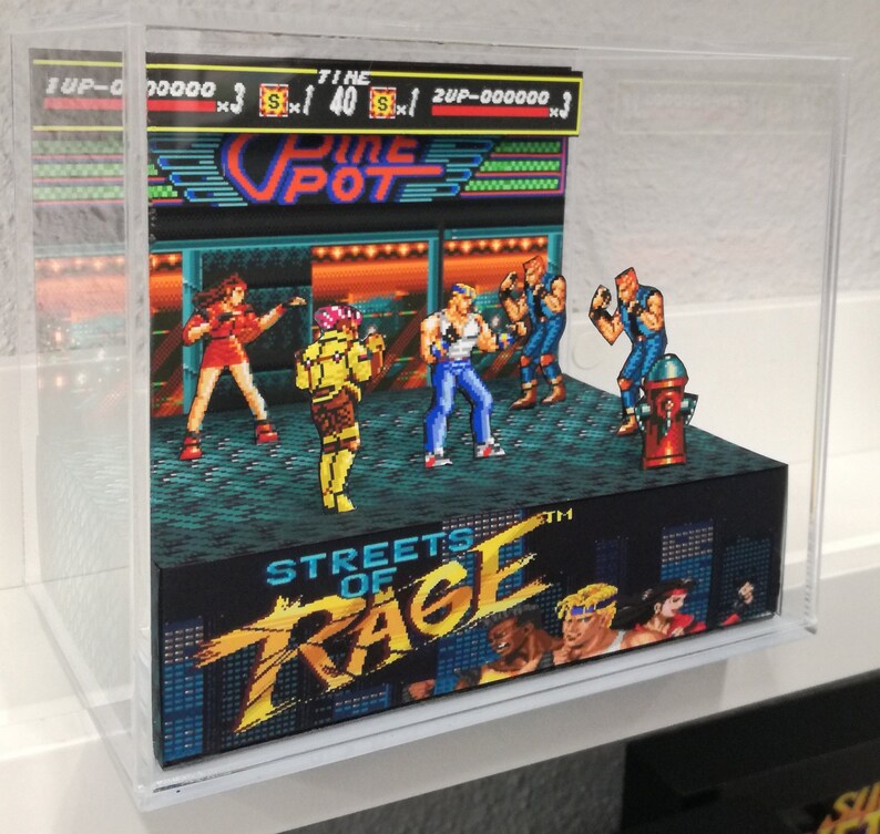 Cube Rage Design Streets of Rage Cube Diorama - Etsy