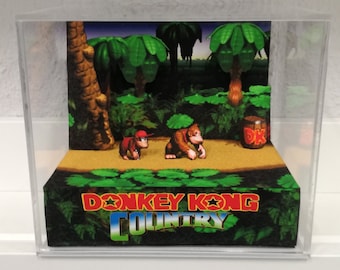 Diorama de 1 cubo de Donkey Kong Country